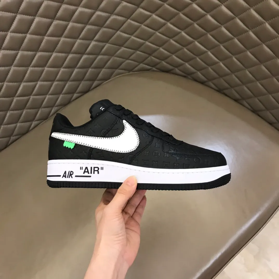 Men's shoes 💰p440 "*OUIS *UITTO*" x OFF-WHITE x Nike tripartite collaboration! Trendy and cool men's casual sports shoes with unrivaled color matching. The design idea basically continues the style of THE TEN. The Swoosh line and tongue label have a very familiar visual effect and are both fashionable and trendy! A must-have for fashionistas! The effect on your feet is absolutely stunning! Size: 38-45